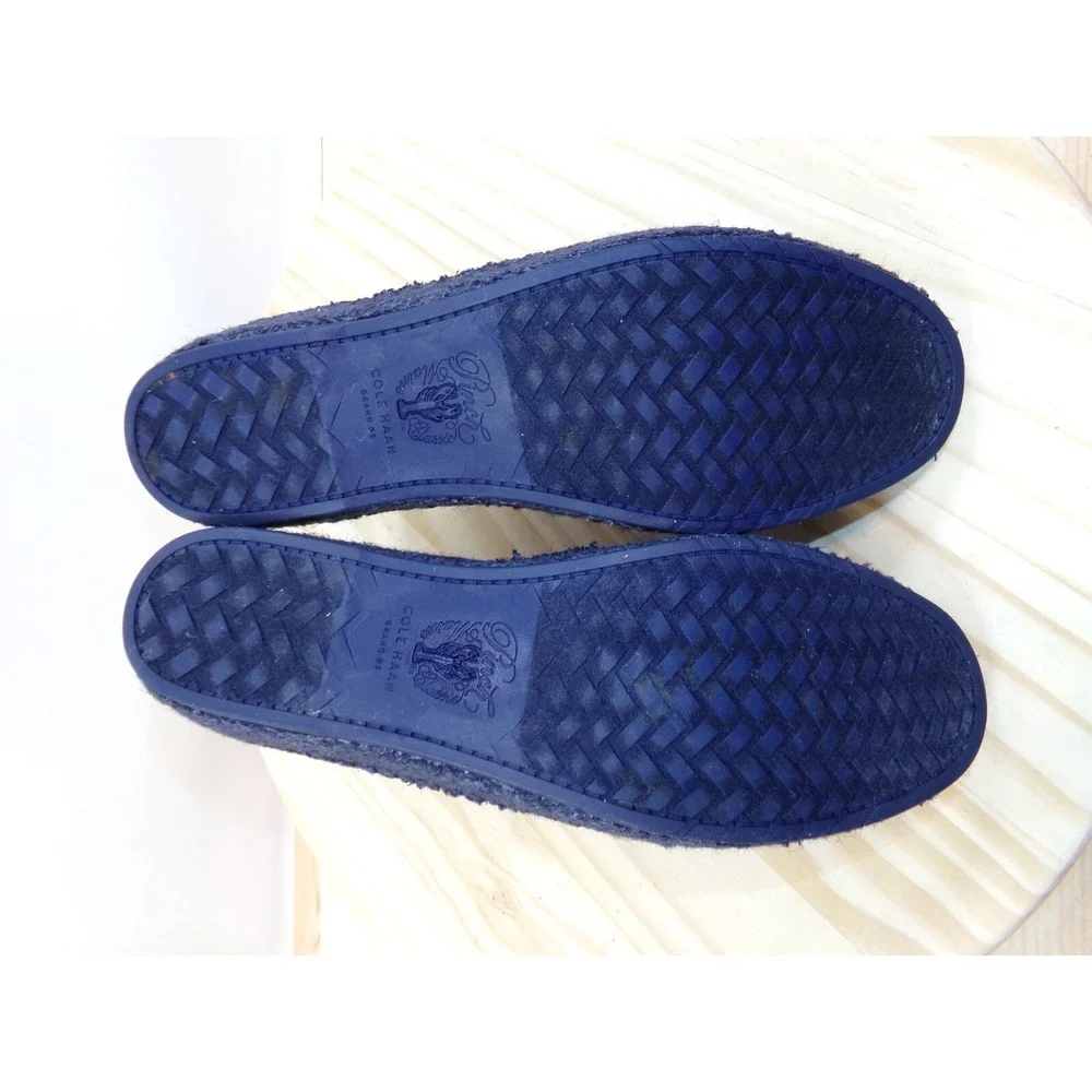 Cole Haan Navy & Bright Blue Leopard Espadrilles